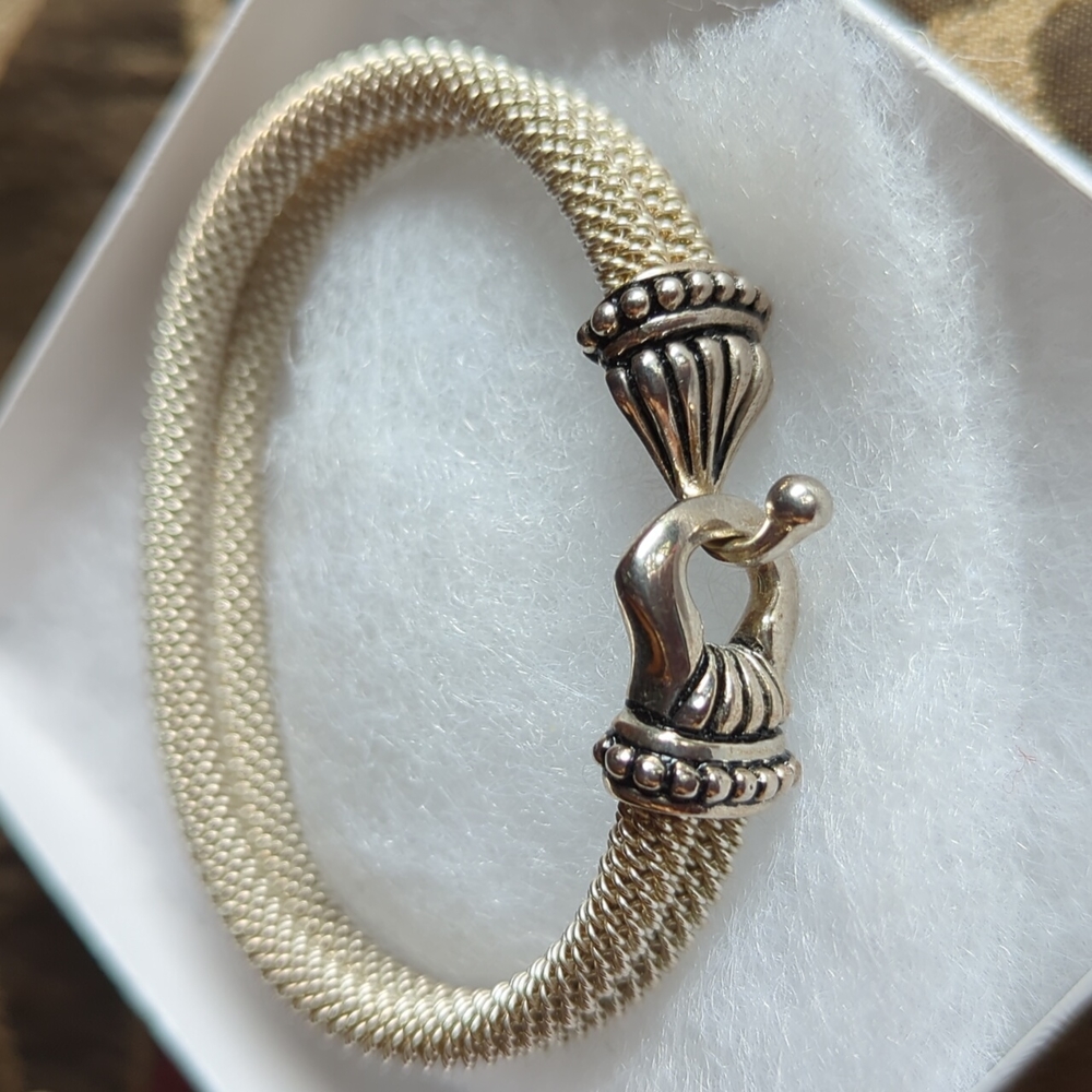 Sterling Silver Hook Bracelet